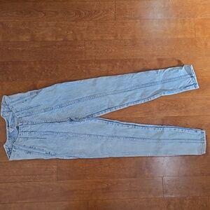 RARE VINTAGE 80S TRAFFIC Acid Wash side zip Jeans size 9/10